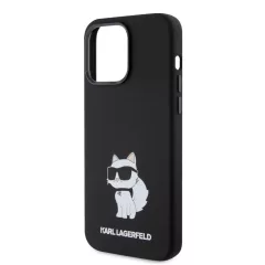   Karl Lagerfeld Liquid Silicone Choupette NFT Apple iPhone 15 Pro Max (6.7) hátlapvédő tok fekete 