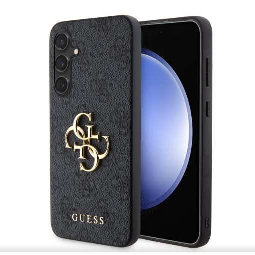 Guess PU 4G Metal Logo Samsung S926 Galaxy S24 Plus (2024) hátlapvédő tok szürke (GUHCS24M4GMGGR