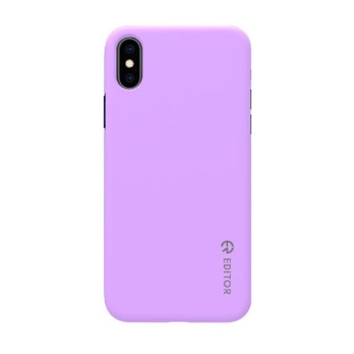 Editor Color fit Huawei Y7 Prime (2017) lila szilikon tok csomagolásban