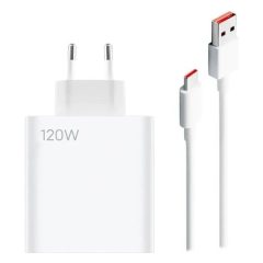   Xiaomi MDY-13-EE gyári hálózati fehér gyors (Turbo) töltőfej 6A 120W USB - Type-C gyorstöltő