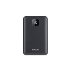   Astrum PB450 10000mAh fekete fémházas gyorstöltő PD power bank 22,5W, 1X QC 3.0 USB-A, USB-C, li