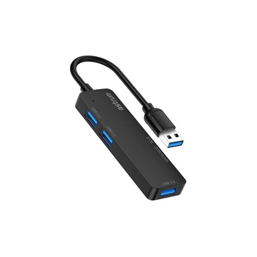 Astrum 1xUSB3.0, 2xUSB2.0, 1xSD, 1xTF HUB USB csatlakozóval fekete UH020