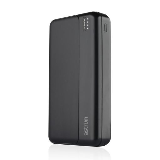 Astrum PB630 20000mAh fekete gyorstöltő PD 3.0, QC 4.0 power bank 2X USB-A (2.4A), 1X Type-C (22,5