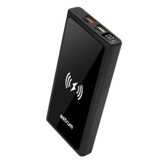   Astrum PB640 10000mAh fekete gyorstöltő PD 3.0, QC 4.0 power bank vezeték nélküli töltéssel, 