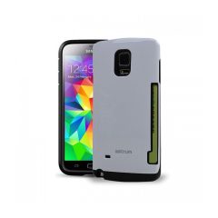   Astrum MC070 kártyatartós Samsung G900 Galaxy S5 hátlapvédő fehér