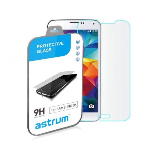 Astrum PG250 Samsung G900 Galaxy S5 üvegfólia 9H 0.32MM (csak a sík felületet védi)