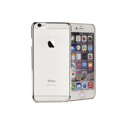 Astrum MC220 keretes átlátszó, alul felül dekorcsíkos Apple iPhone 6 Plus / 6S Plus tok ezüst