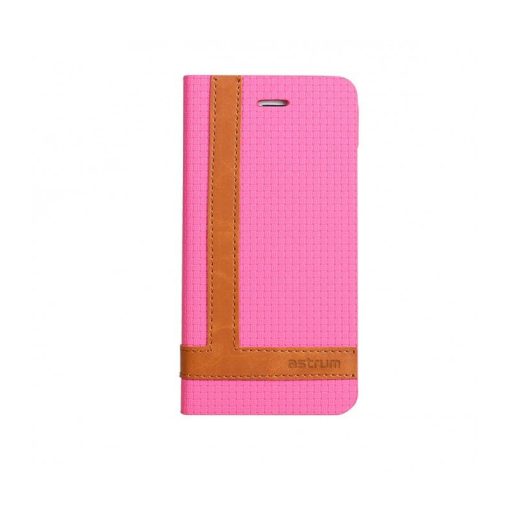 Astrum MC570 TEE PRO mágneszáras Apple iPhone 6/6S könyvtok pink-barna