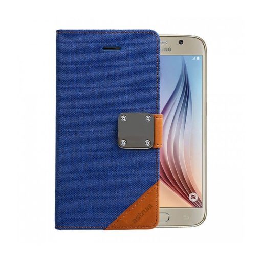Astrum MC630 MATTE BOOK mágneszáras Samsung G920F Galaxy S6 könyvtok kék