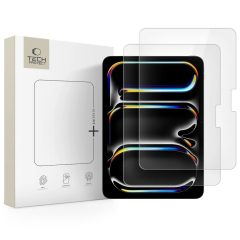   TECH-PROTECT edzett üveg FIT+ 2 db iPad Air 13” (1/2, 2024–2025) és iPad Pro 13” (7/8, 2024–2025) készülékhez átlátszó