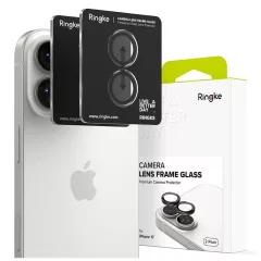   Ringke iPhone 17 készülékhez kamera keretvédő 2-es csomag fekete.