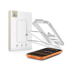   Tech-Protect Quick Set+ hőkeményített üveg 2 db iPhone 17 Pro Max készülékhez fekete