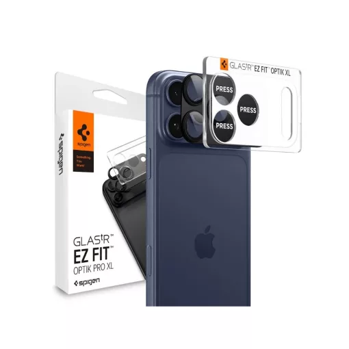 Spigen Optik Pro XL GLAS.TR "EZ FIT" kamera védő iPhone 17 Pro készülékhez fekete