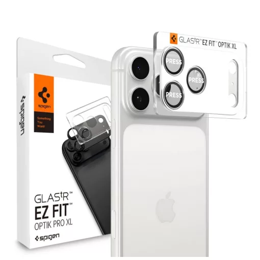 SPIGEN OPTIK PRO XL GLAS.TR EZ FIT kamera védő iPhone 17 Pro készülékhez ezüst