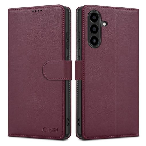 TECH-PROTECT pénztárca tok GALAXY A26 5G / A17 4G / 5G készülékhez mulberry
