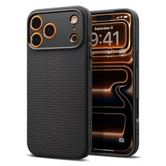 SPIGEN LIQUID AIR iPhone 17 Pro készülékhez matt fekete