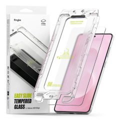   Ringke Easy Slide 2-Pack temperált üveg kijelzővédő GALAXY S25 EDGE készülékhez átlátszó