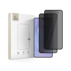   TECH-PROTECT GLASS SPY+ 2-PACK üveg kijelzővédő Samsung Galaxy S25 Edge készülékhez Privacy