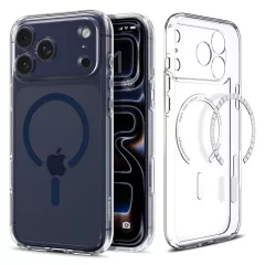   SPIGEN ULTRA HYBRID MAG MAGSAFE iPhone 17 Pro Max tok készülékhez – átlátszó / mélykék