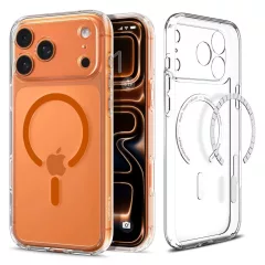  SPIGEN ULTRA HYBRID MAG MAGSAFE iPhone 17 Pro készülékhez tok átlátszó/narancs