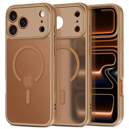 TECH-PROTECT BASICMAG MAGSAFE iPhone 17 Pro készülékhez tok matte barna