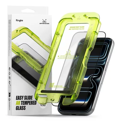 RINGKE EASY SLIDE ANTI REFLECTIVE temperált üveg kijelzővédő iPhone 17 Pro Max készülékhez átlátszó
