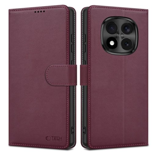 TECH-PROTECT pénztárca XIAOMI REDMI NOTE 15 PRO 5G készülékhez borvörös