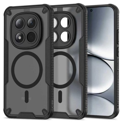 TECH-PROTECT RUGGED SHIELD MagSafe tok Xiaomi Redmi Note 15 Pro 5G készülékhez matt fekete
