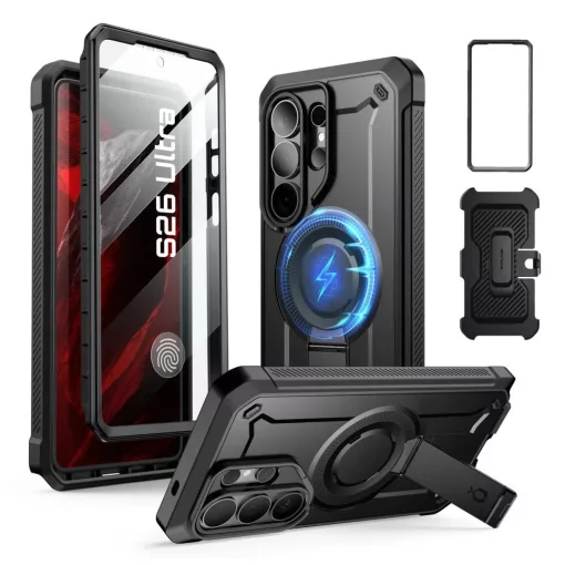 SUPCASE UNICORN BEETLE PRO MAG MAGSAFE 2-SET tok Galaxy S26 Ultra készülékhez fekete