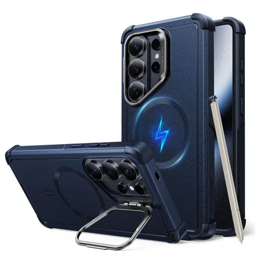 ESR CYBER TOUGH KICKSTAND MAGSAFE tok Samsung Galaxy S26 Ultra készülékhez – kék