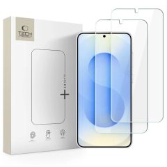   Edzett kijelzővédő TECH-PROTECT Glass Fit+ 2-PACK Samsung Galaxy S26 készülékhez – átlátszó