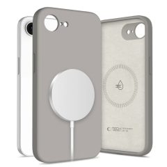   TECH-PROTECT MagSafe szilikon tok iPhone 16E/17E készülékhez kőszürke