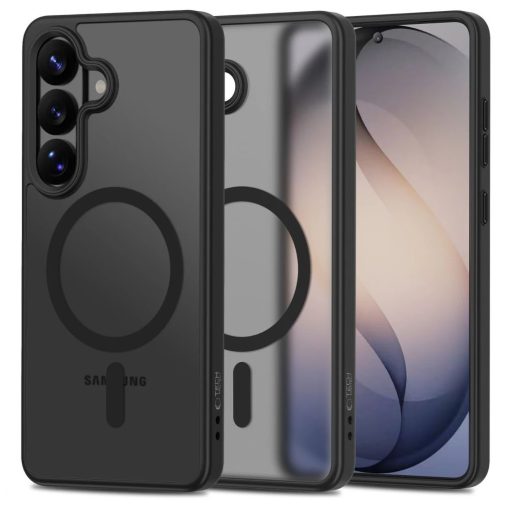 TECH-PROTECT MagMat MagSafe tok Samsung Galaxy S26+ PLUS készülékhez matt fekete