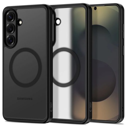 TECH-PROTECT MagPeak MagSafe tok Samsung Galaxy S26+ Plus készülékhez matt fekete