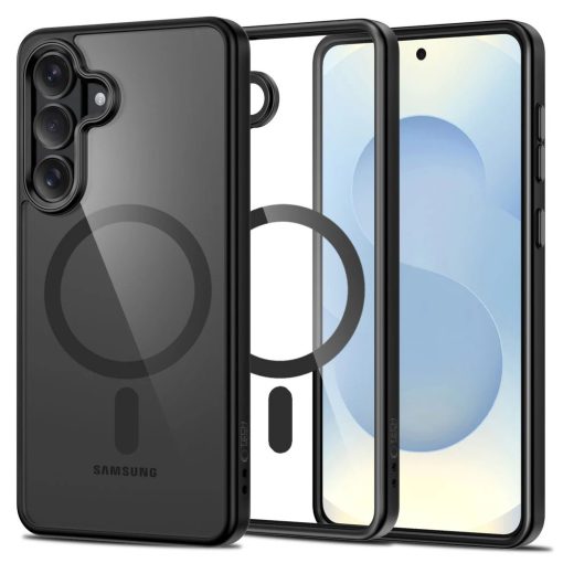 TECH-PROTECT MagMat MagSafe tok Samsung Galaxy S26 készülékhez fekete/átlátszó