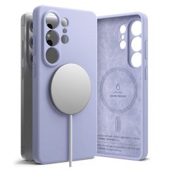   RINGKE szilikon tok mágneses MagSafe-kompatibilis Samsung Galaxy S26 Ultra készülékhez, levendula