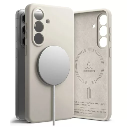 RINGKE Stone szilikon mágneses MagSafe tok Samsung Galaxy S26+ készülékhez