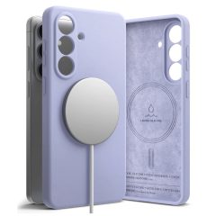   RINGKE Silicone mágneses MagSafe tok Samsung Galaxy S26+ Plus készülékhez levendula