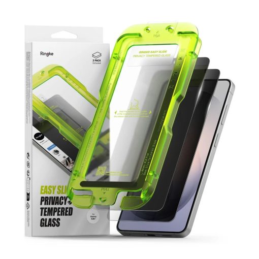 Samsung Galaxy S26+ Plus készülékhez Ringke Easy Slide privát üvegfólia, 2 darabos