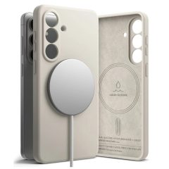   RINGKE szilikon mágneses MagSafe tok Galaxy S26 készülékhez kőszürke