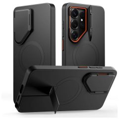   TECH-PROTECT Kevlar Aura MagSafe tok Samsung Galaxy S26 Ultra készülékhez fekete/narancs