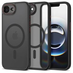   TECH-PROTECT MAGCAM MagSafe tok iPhone 16E/17E készülékhez fekete-piros