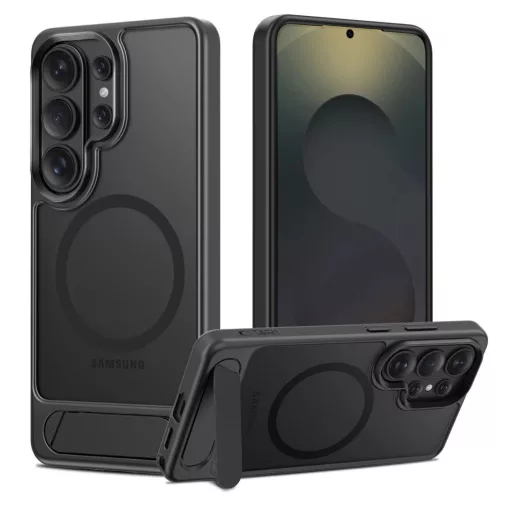 TECH-PROTECT MagRack MagSafe autós telefontartó Samsung Galaxy S26 Ultra készülékhez matt fekete