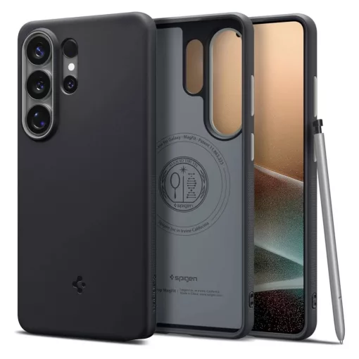 SPIGEN NANO POP MAG MagSafe tok Samsung Galaxy S26 Ultra készülékhez Black Sesame