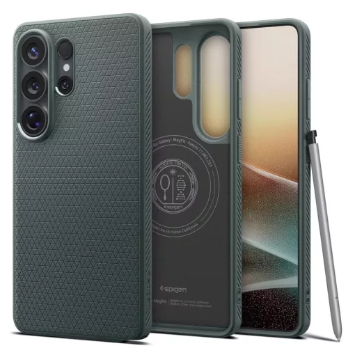 SPIGEN Liquid Air Mag MagSafe tok Samsung Galaxy S26 Ultra készülékhez mélyzöld