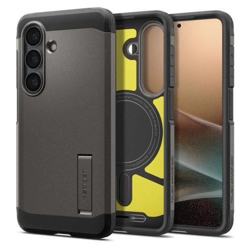 Spigen Tough Armor Mag MagSafe tok Samsung Galaxy S26+ Plus készülékhez fegyverszürke