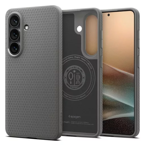 SPIGEN LIQUID AIR MAG tok MagSafe Samsung Galaxy S26 készülékhez márvány szürke