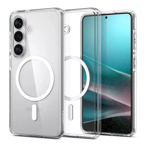 SPIGEN Ultra Hybrid Mag MagSafe tok Samsung Galaxy S26 készülékhez átlátszó/fehér