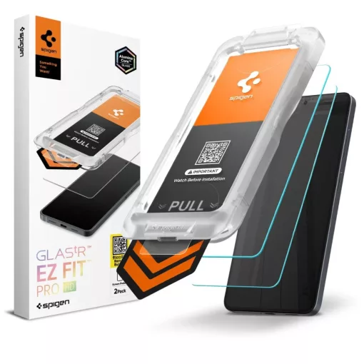 SPIGEN GLAS.TR EZ FIT PRO HD 2 darabos edzett üveg kijelzővédő Samsung Galaxy S26 készülékhez átlátszó