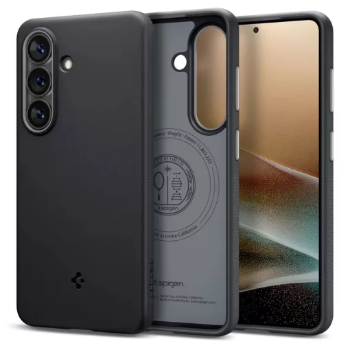 SPIGEN NANO POP MAG MagSafe tok Samsung Galaxy S26 készülékhez, fekete szezámmag